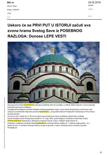 Serbian media coverage 24.02-09.03