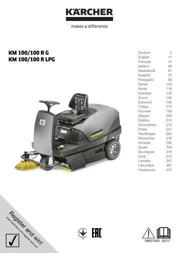 Karcher KM 100/100 R LPG - manuals