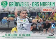 Grünweiss - Spieltagsmagazin SC DHfK Leipzig vs. TBV Lemgo