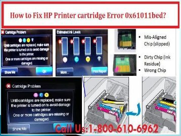 Fix HP Printer Cartridge Error 0x61011bed