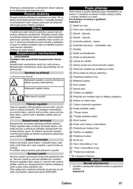 Karcher SC 4 EasyFix - manuals