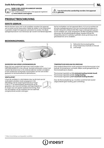 KitchenAid B 18 A1 D.CN/I - B 18 A1 D.CN/I NL (F093236) Setup and user guide