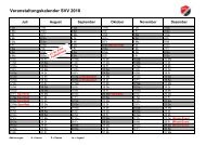 Veranstaltungskalender SVV 2018