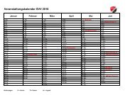 Veranstaltungskalender SVV 2018