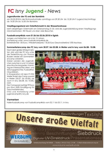 8. Ausgabe Stadionzeitung 2017/18