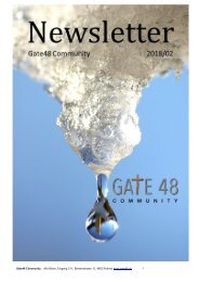 Newsletter Gate48 2018/2