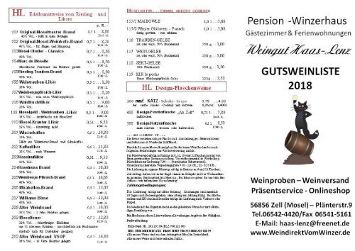 Aktuell - Unsere Gutsweinliste 2020/21