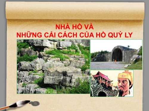 BAI LS TCG_NHA HO VA CAI CACH CUA HQL