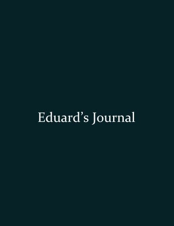 Eduard&#039;s Journal