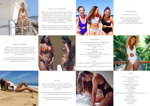 Allerton Swimwear IMPACT 2018