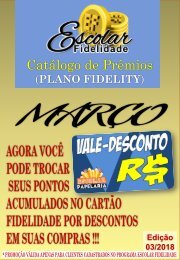 Catálogo Escolar Fidelidade (Plano Fidelity) - Março 2018