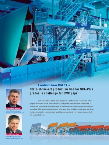 State-of-the-art production line for SCA-Plus grades - Voith