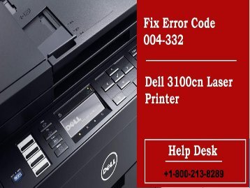 Fix Dell Laser Printer Error Code 004-332