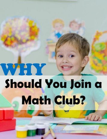 Why Should You Join a Math Club