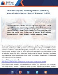 Smart Retail Systems Market By Product, Application, Material – Global Industry Analysis & Forecast To 2022