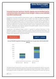 EPA-DHA (Omega 3) Ingredients Market