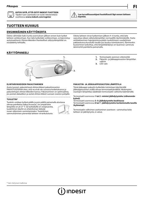 KitchenAid B 18 A1 D S/I MC - B 18 A1 D S/I MC FI (F102969) Setup and user guide