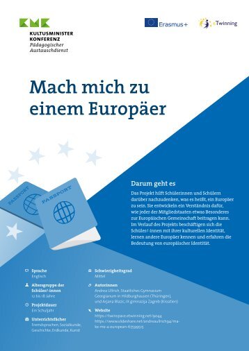 Projektkit "Mach mich zu einem Europäer"