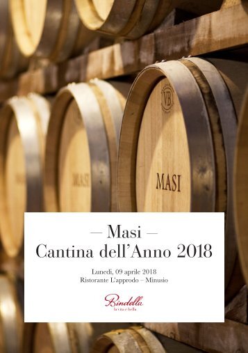 - Masi - Cantina dell'Anno 2018 Gambero Rosso