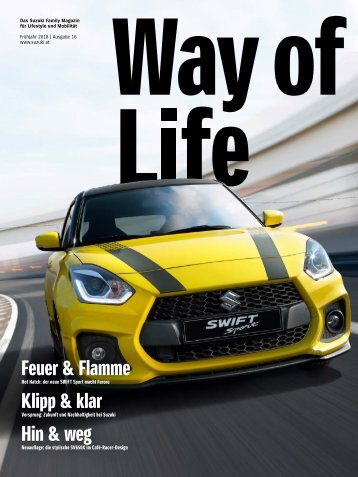 Suzuki Way of Life Magazin Frühling 2018