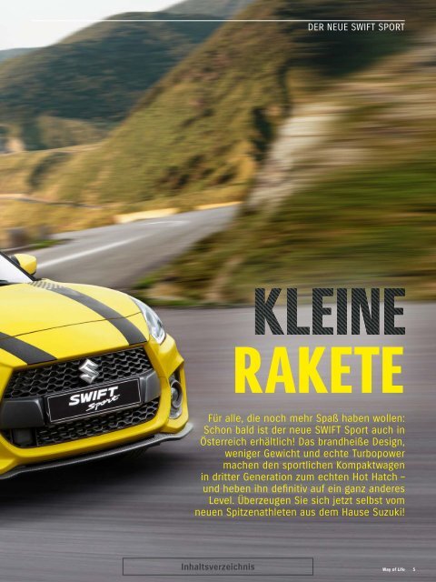 Suzuki Way of Life Magazin Frühling 2018