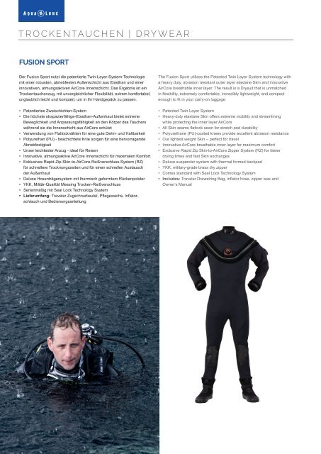 Aqua Lung Katalog 2018