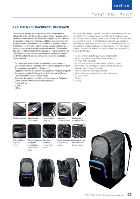 Aqua Lung Katalog 2018