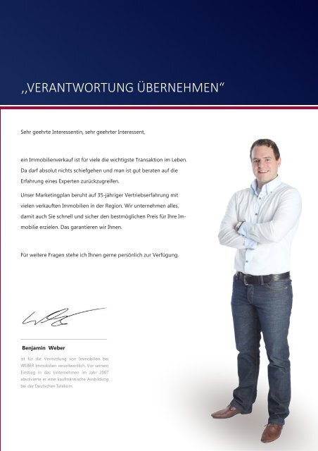 WEBER Immobilien | Leistungsgarantie - Immobilienverkauf