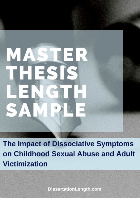 Length masters thesis