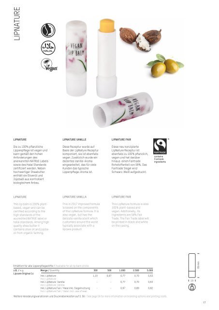 Lipcare - Made with love in Germany