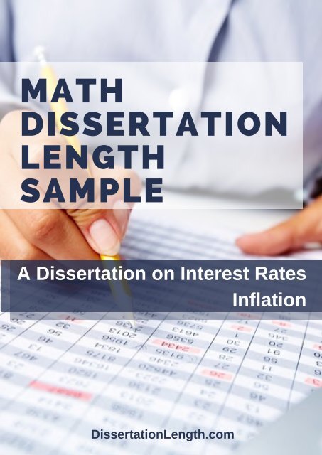 shortest math dissertation