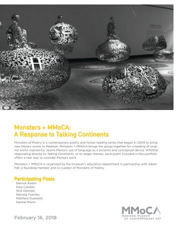 Monsters + MMoCA: A Response to Talking Continents