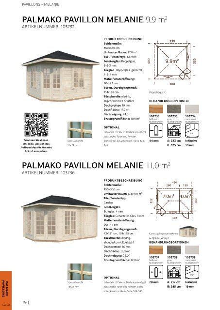 Palmako Gartenhäuser