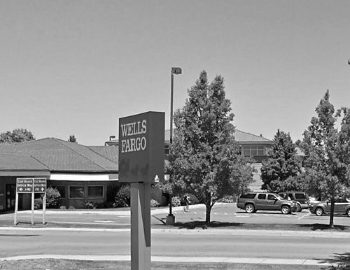 ATM (Wells Fargo Bank) few steps to the west of Post Falls dentist Woodland Family Dental