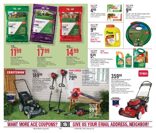 American River Ace Hardware Savings