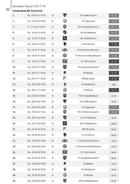 TSV Palmbach Saison 17-18 Heft 10