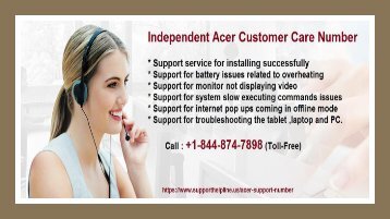 Acer Customer Service Phone Number +1-844-874-7898 Toll-Free 