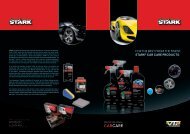 FOR THE BEST FROM THE FINEST. STARK® cAR cARe pRoducTS.
