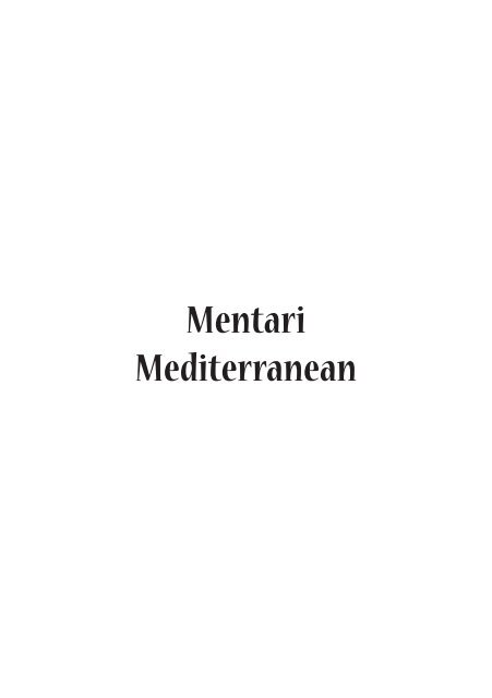 MENTARI MEDITERRANEAN