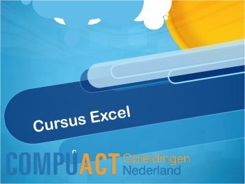 Cursus Excel bij Computertraining.nl