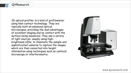 QYResearch: Global 3D Optical Profiler Market Research Report 2017 Overview