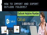 How to Import and Export Outlook folders