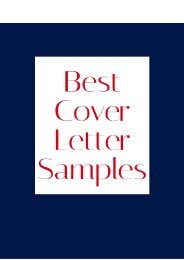 Best Cover Letter Samples