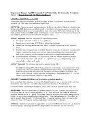 Comment Response Air Monitoring Report Q4 West Lake 20170215