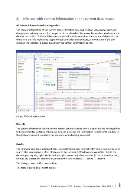 New Features and Highlights 2018.1