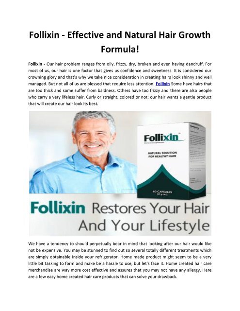  Follixin - Get Thicker, Stronger & Longer Hair Naturally!