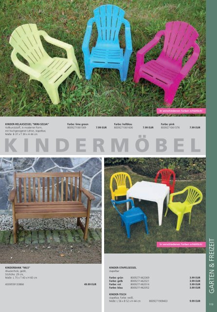 Bauvista Garten & Freizeit Katalog 2018