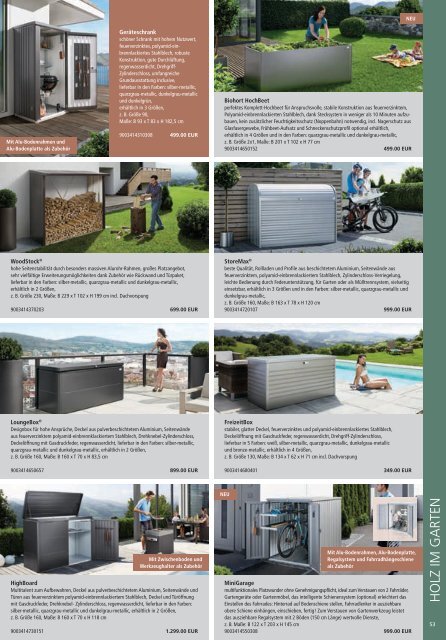 Bauvista Garten & Freizeit Katalog 2018