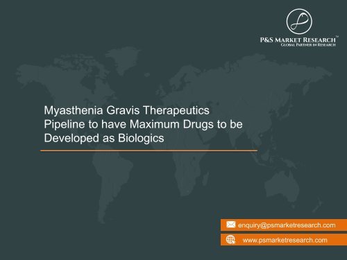 Myasthenia Gravis Therapeutics Pipeline