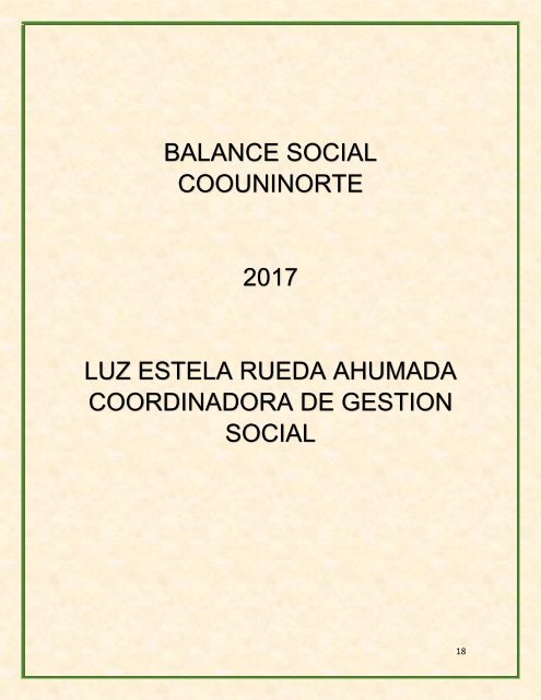 Informe de Gestión 2017